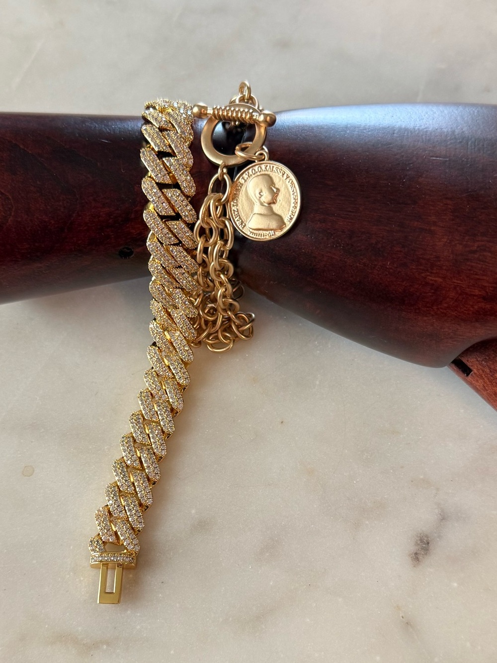 Gold Tone Chain Bracelets NEW